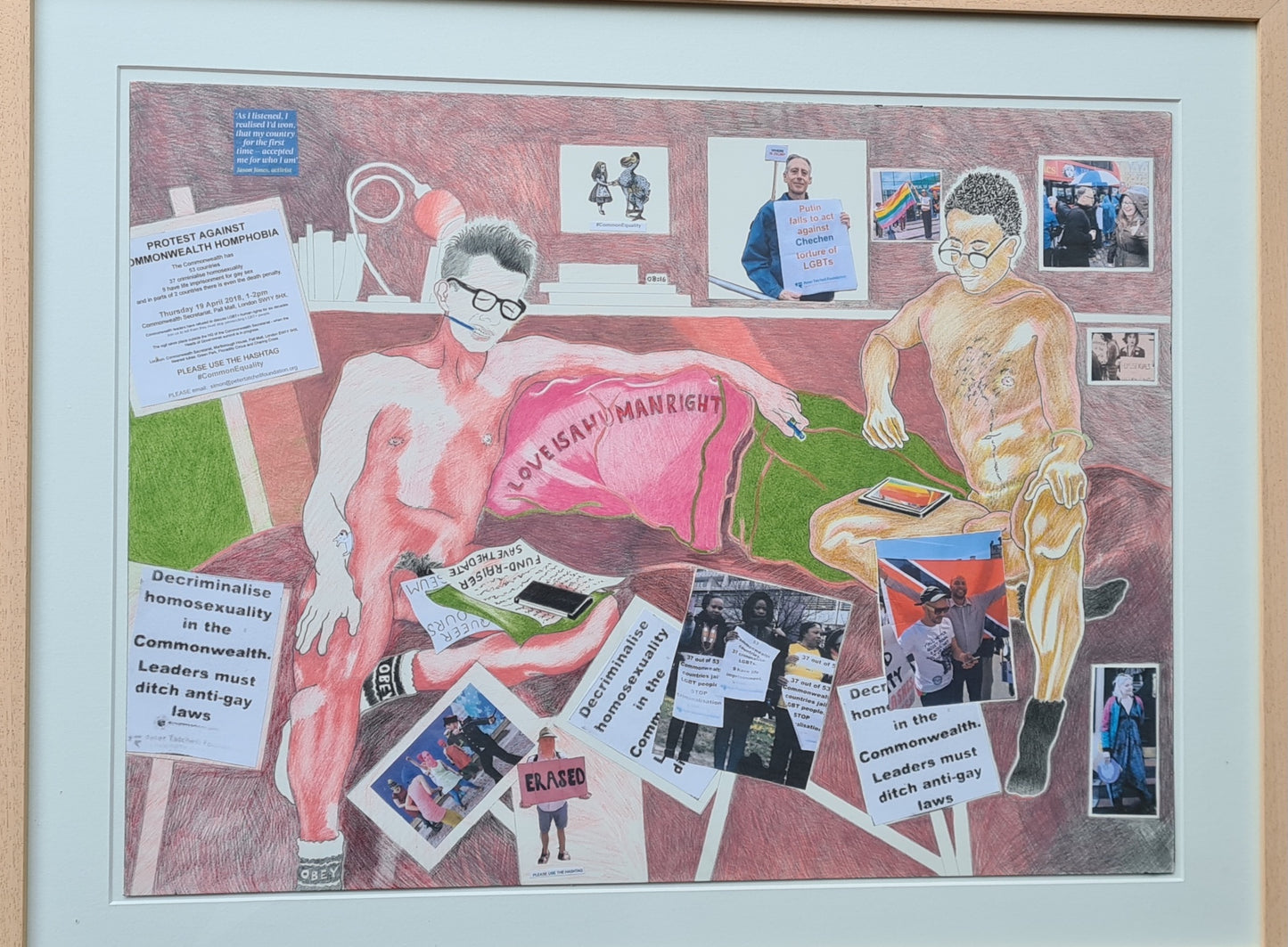 Untitled - Andrew Lumsden (75.5cm x 60.6cm) FRAMED