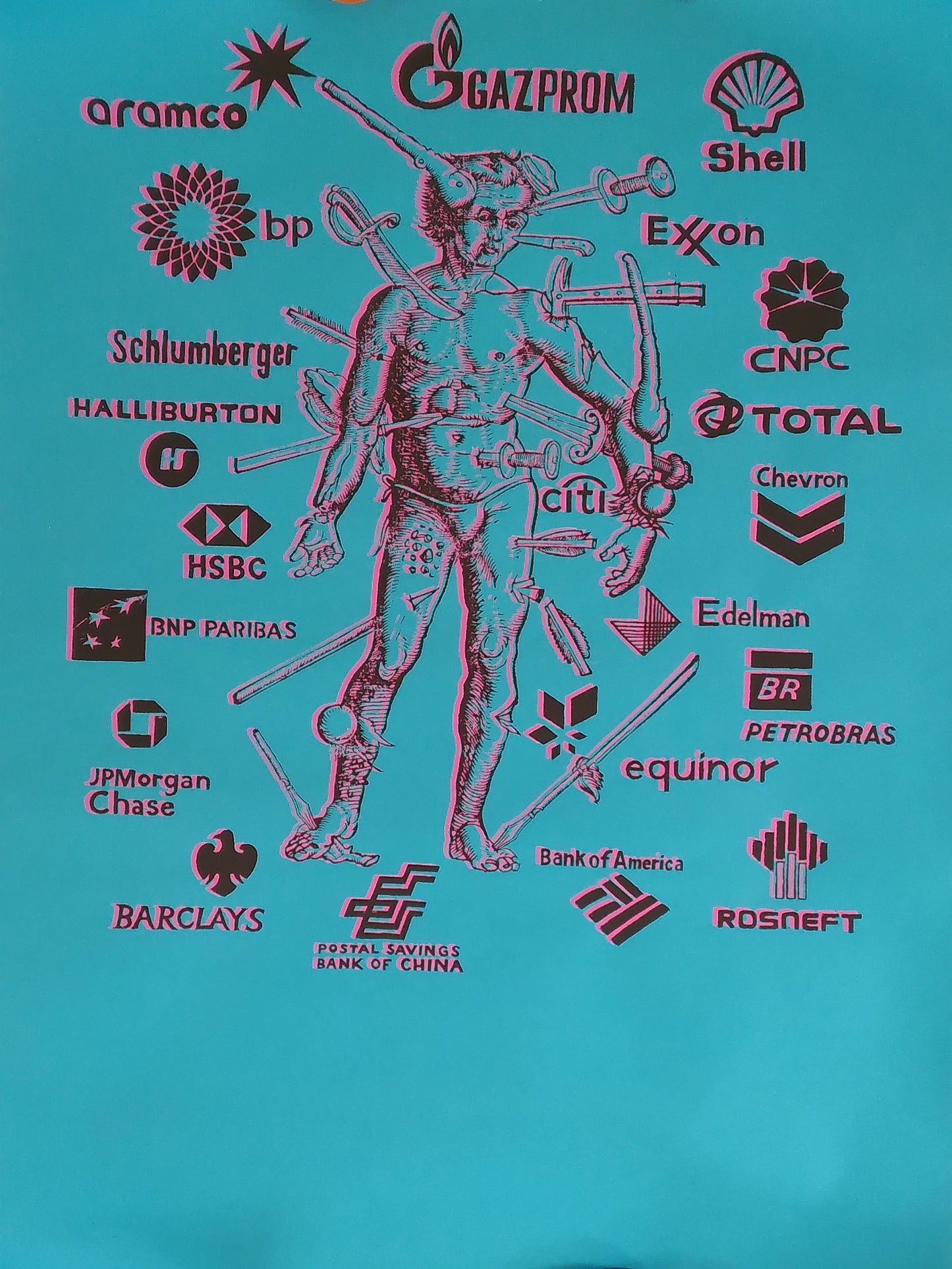 Woundman (blue) - Paris 68 Redux (50cm x 70cm)