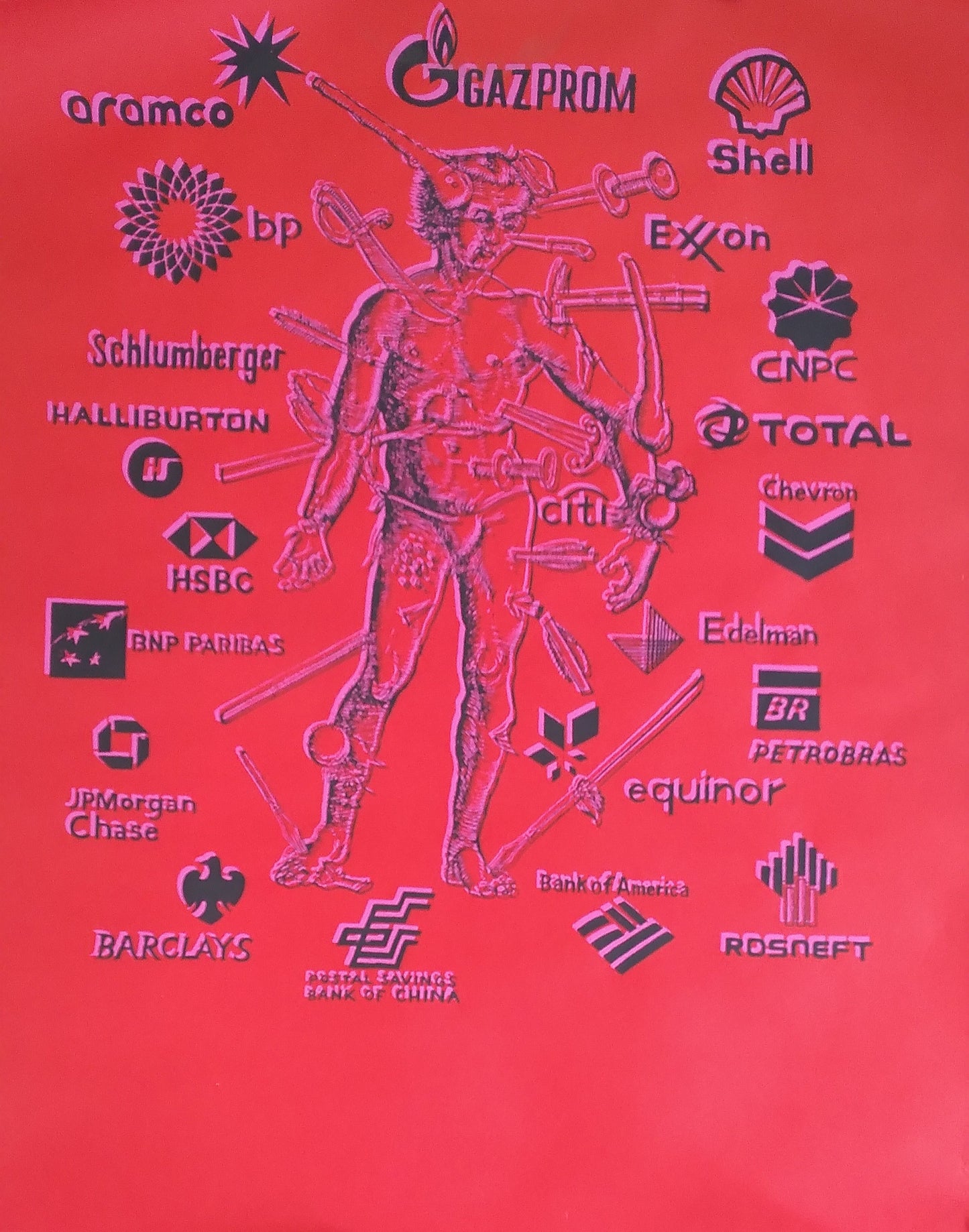 Woundman (red) - Paris 68 Redux (50cm x 70cm)